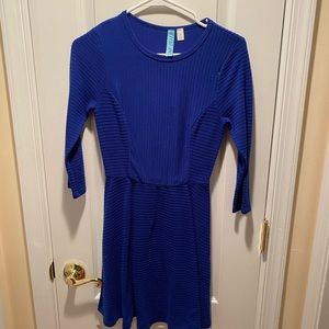 Bright blue dress